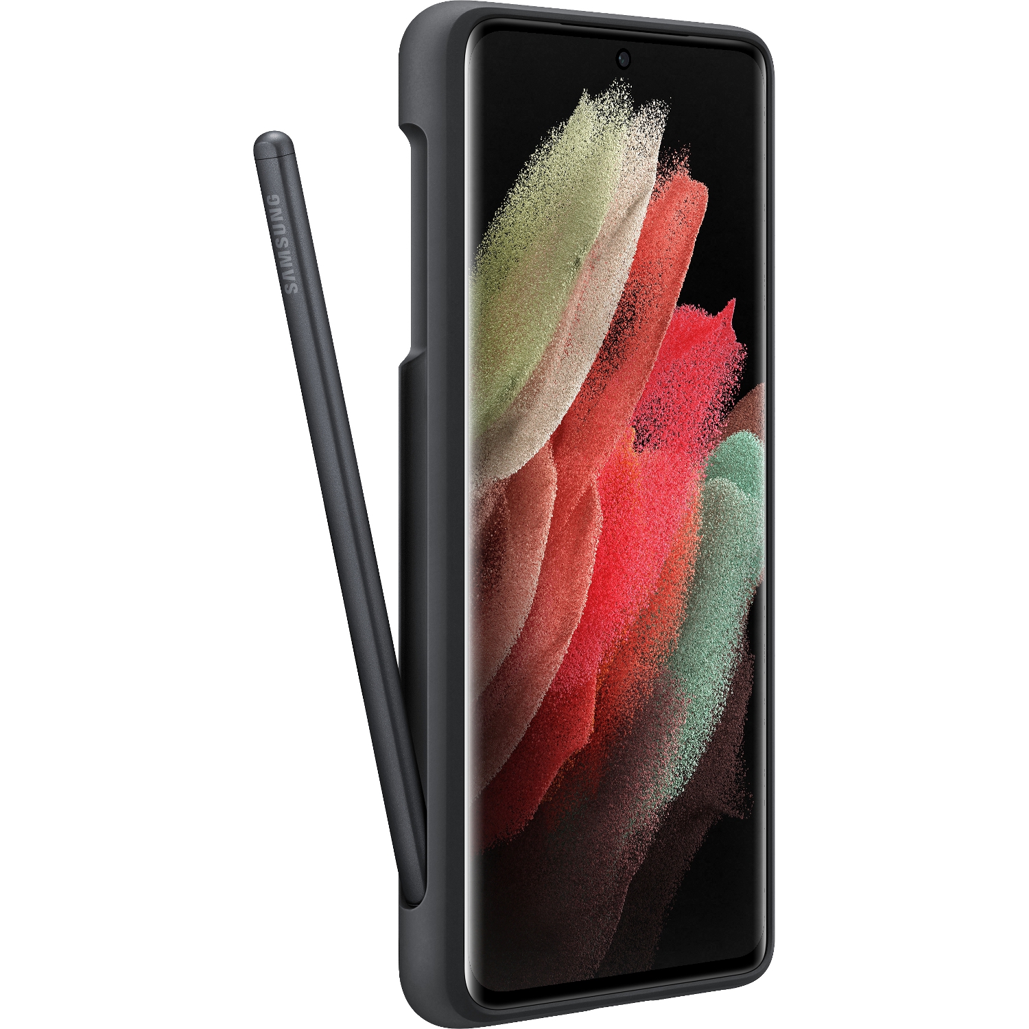 Чохол SAMSUNG Silicone Cover with S Pen для Galaxy S21 Ultra Black (EF-PG99PTBEGRU)