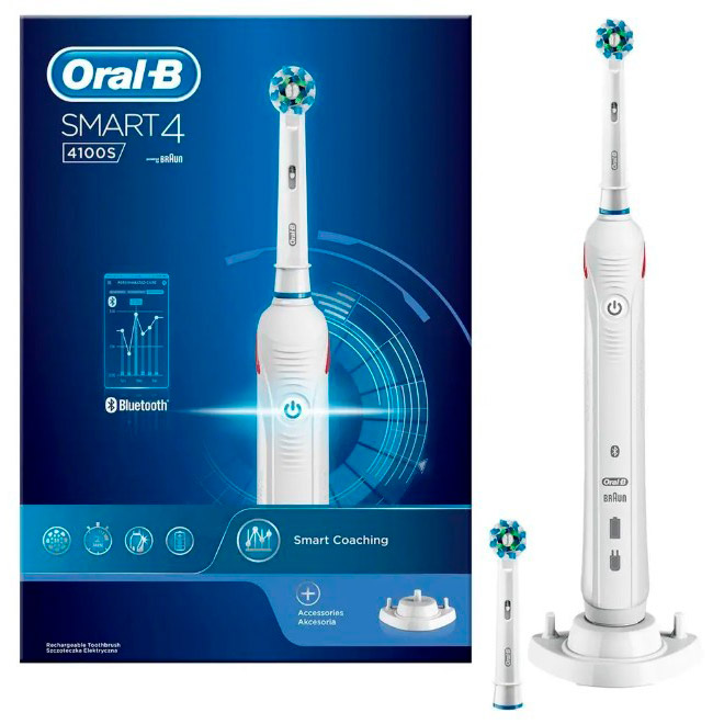 Электрическая зубная щётка BRAUN ORAL-B Smart 4 4000S D601.524.3 (81752074)