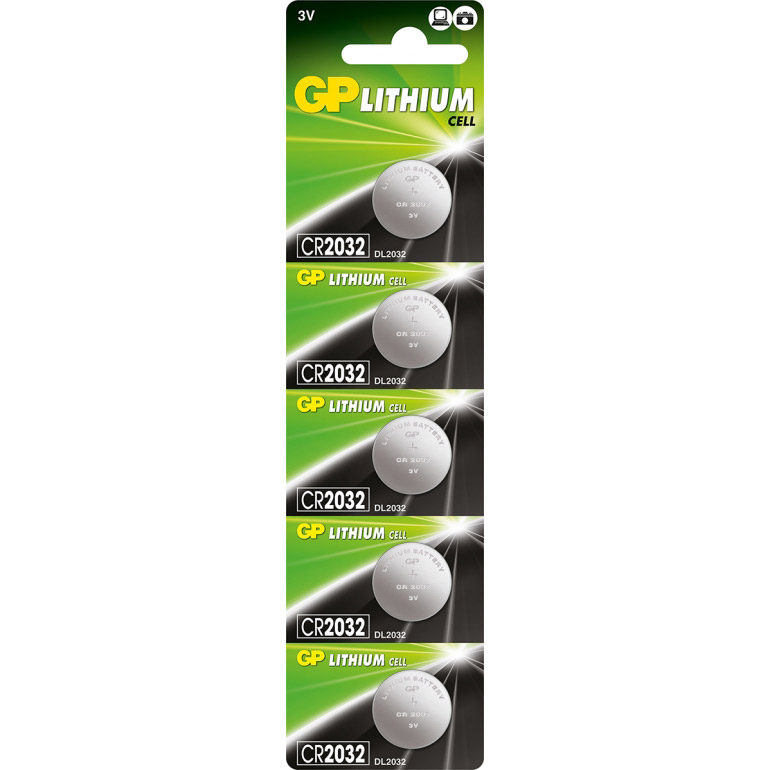 Батарейка GP Lithium CR2032 5шт/уп (CR2032-U5)