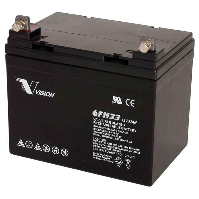 Акумуляторна батарея VISION 6FM33E-X (12В, 33Агод)
