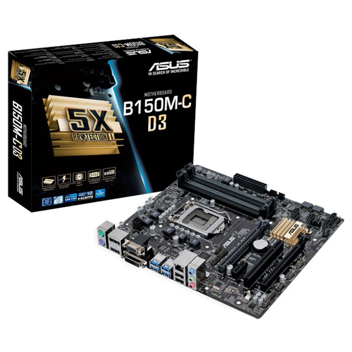 Материнська плата ASUS B150M-C D3