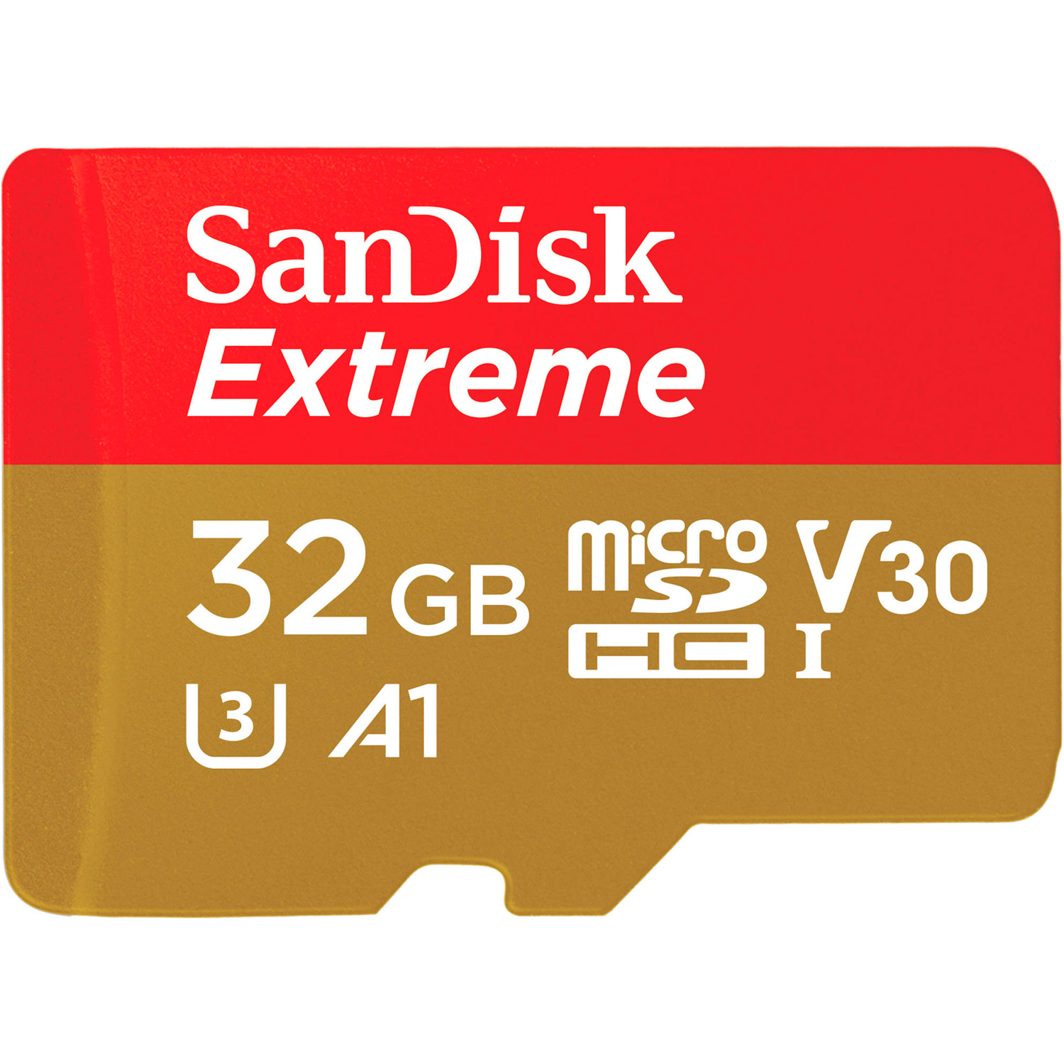 Карта памяти SANDISK microSDHC Extreme 32GB UHS-I U3 V30 A1 Class 10 (SDSQXAF-032G-GN6MN)