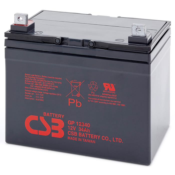 Аккумуляторная батарея CSB GP12340 (12В, 34Ач)