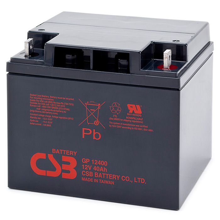 Аккумуляторная батарея CSB GP12400 (12В, 40Ач)