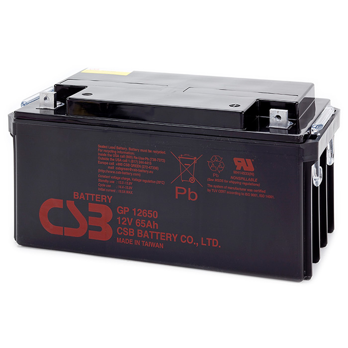 Аккумуляторная батарея CSB GP12650 (12В, 65Ач)