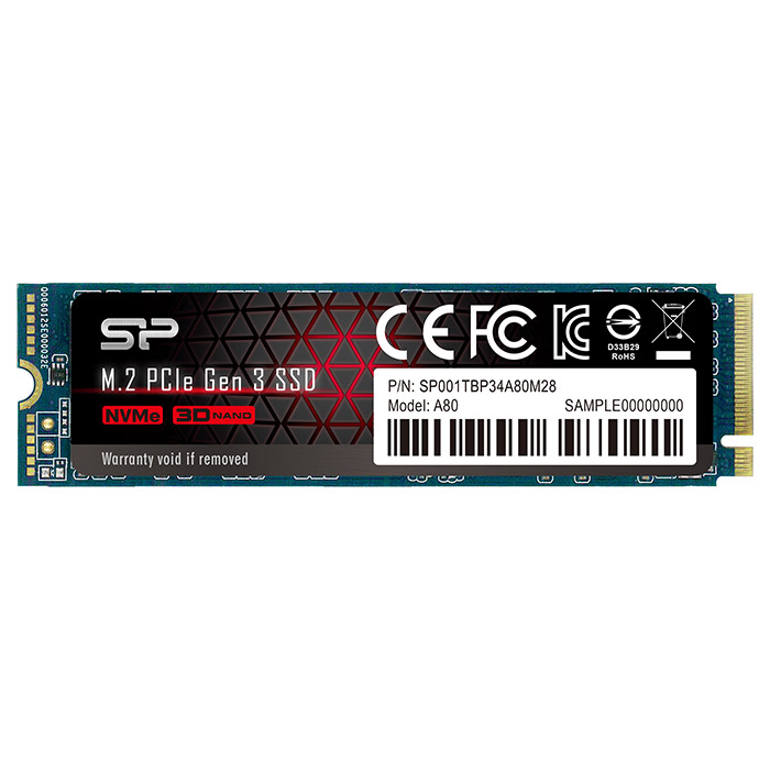 SSD диск SILICON POWER P34A80 512GB M.2 NVMe (SP512GBP34A80M28)