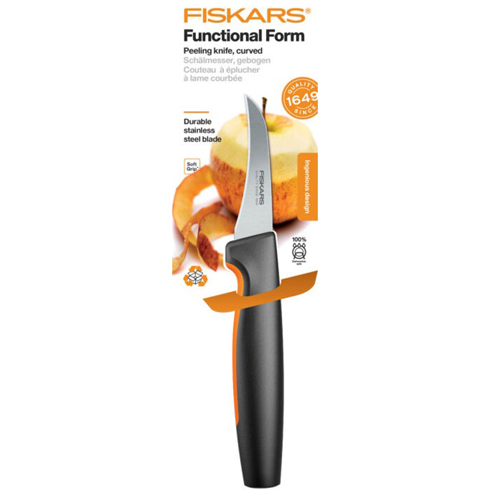 Нож кухонный для чистки овощей FISKARS Functional Form 68мм (1057545)