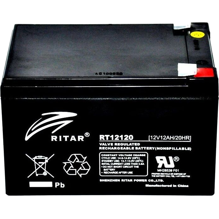 Акумуляторна батарея RITAR RT12120B (12В, 12Агод)