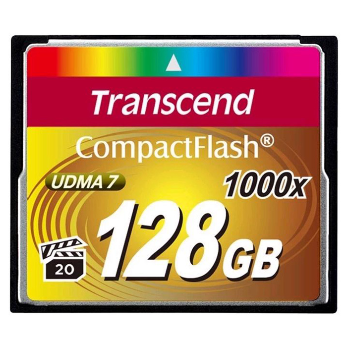 Карта памяти TRANSCEND CompactFlash 128GB 1000x (TS128GCF1000)