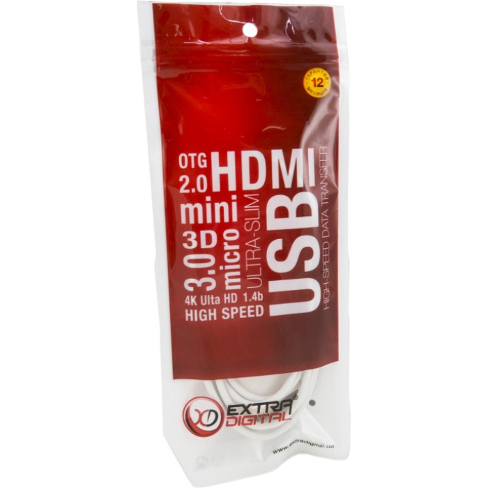 Адаптер EXTRADIGITAL HDMI - VGA White (KBH1645)
