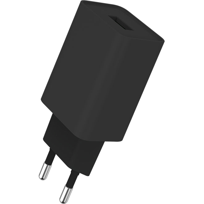 Зарядное устройство COLORWAY 1xUSB-A, 2A, 10W Black (CW-CHS012-BK)