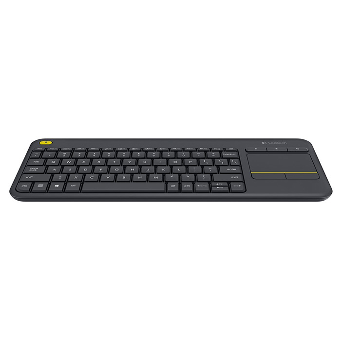 Клавиатура беспроводная LOGITECH K400 Plus Wireless Touch RU Black (920-007147)