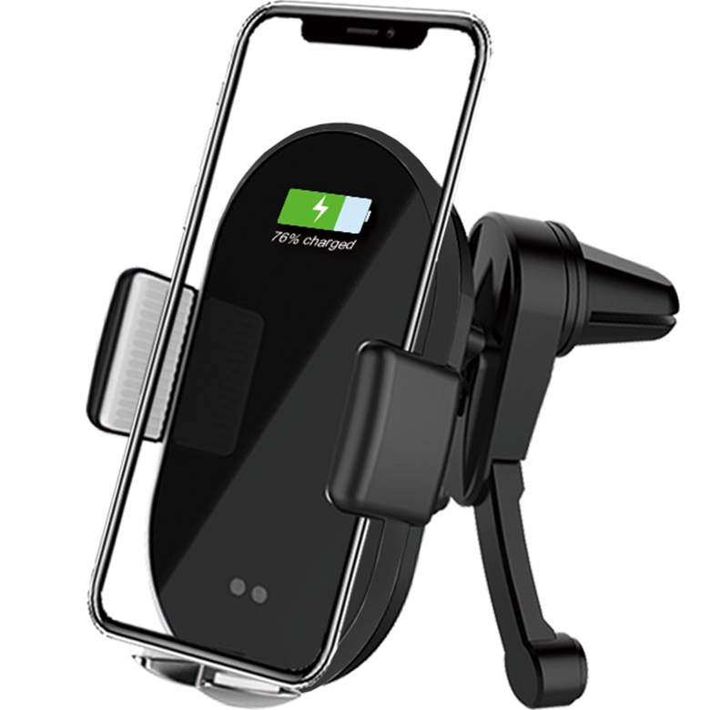 Автотримач з бездротовою зарядкою COLORWAY AutoSense Car Wireless Charger 10W Black (CW-CHAW026Q-BK)