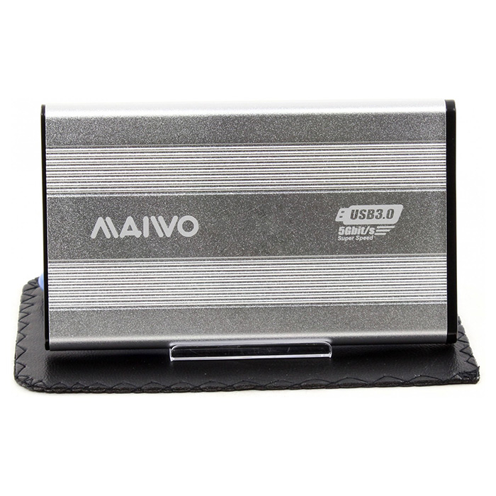 Кишеня зовнішня MAIWO K2501A-U3S 2.5" SATA to USB 3.0 Silver (K2501A-U3S SILVER)
