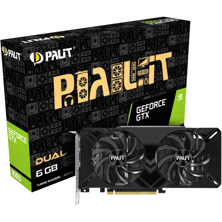 Відеокарта PALIT GeForce GTX 1660 Dual (NE51660018J9-1161C)