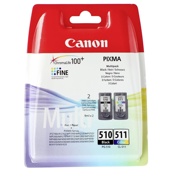 Картридж CANON PG-510/CL-511 MultiPack Black+Color (2970B010)