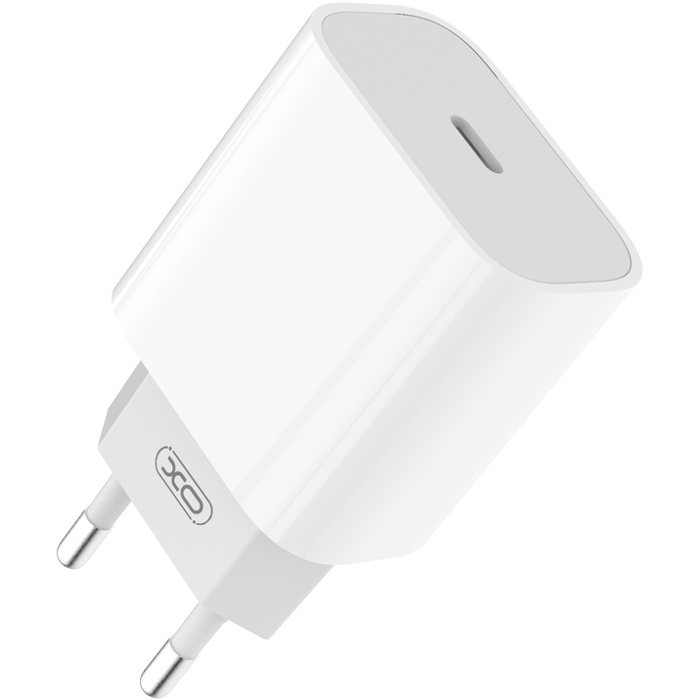 Зарядний пристрій XO L77 1xUSB-C, PD3.0, 20W White w/Type-C to Lightning cable (L77I-WH)