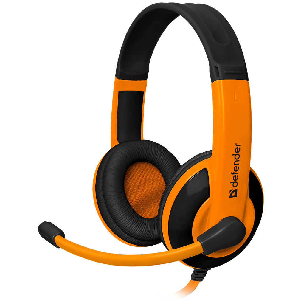 Навушники геймерскі DEFENDER Warhead G-120 Black/Orange (64099)