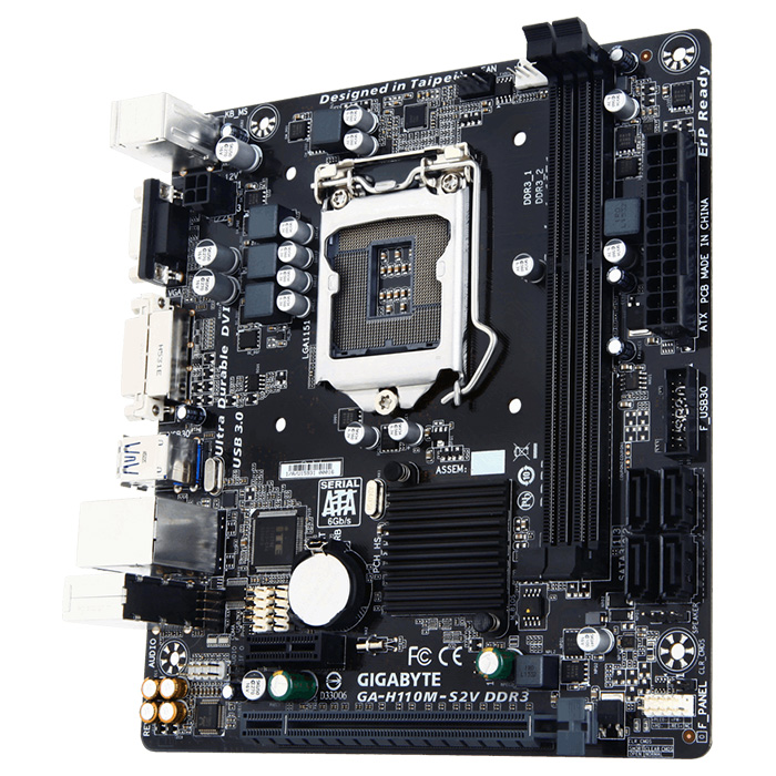 Материнська плата GIGABYTE GA-H110M-S2V DDR3