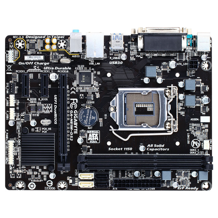 Материнська плата GIGABYTE GA-H81M-DS2 Rev3.0