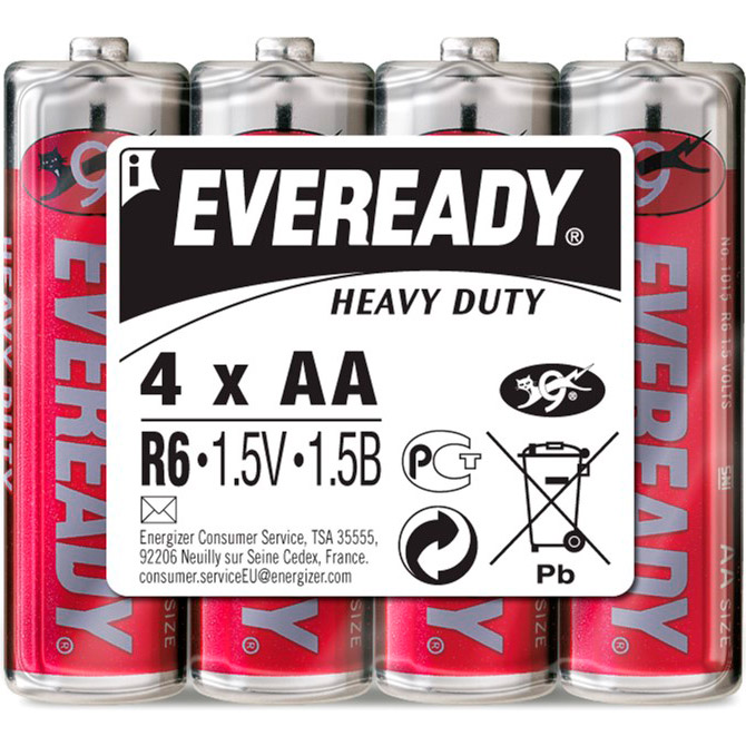 Батарейка EVEREADY Heavy Duty AA 4шт/уп