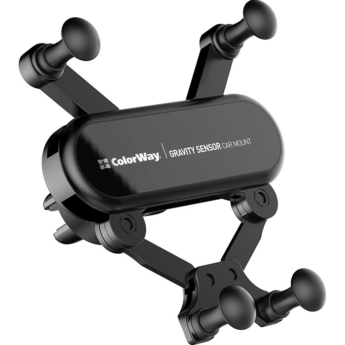 Автотримач для смартфона COLORWAY Gravity Sensor Holder Black (CW-CHG11-BK)