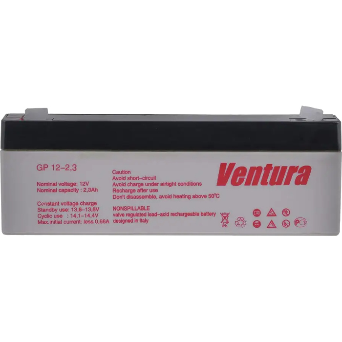 Акумуляторна батарея VENTURA GP 12-2.3 (12В, 2.3Агод)