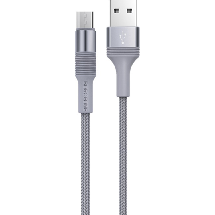 Кабель BOROFONE BX21 Outstanding Micro-USB 1м Metal Gray