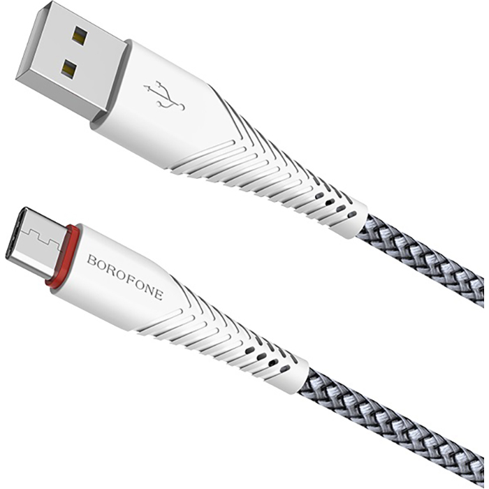 Кабель BOROFONE BX25 Powerful USB-C 1м White