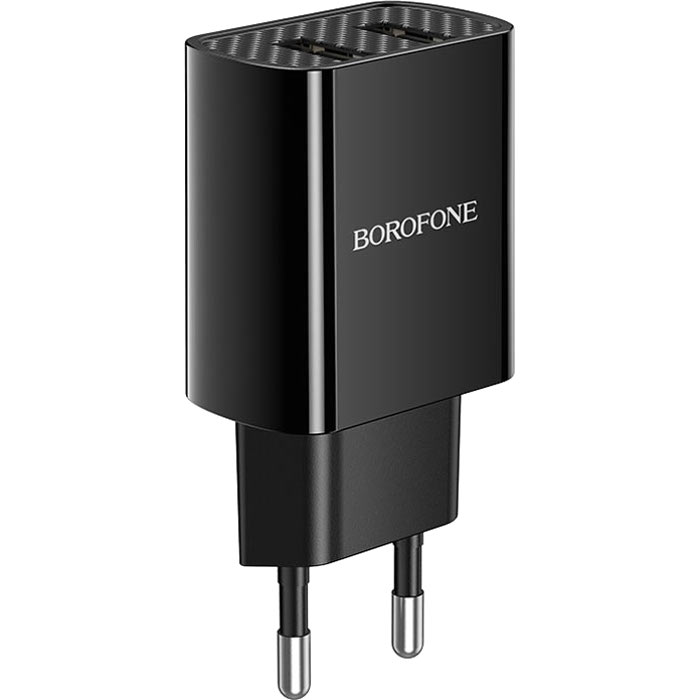 Зарядний пристрій BOROFONE BA53A Powerway 2xUSB-A Black