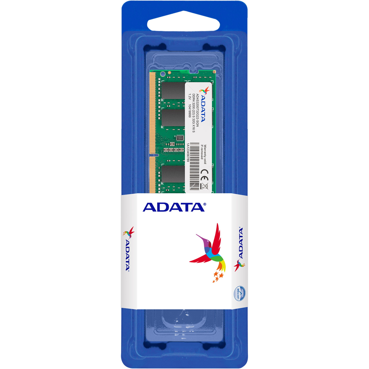 Модуль пам'яті ADATA Premier SO-DIMM DDR4 3200MHz 16GB (AD4S320016G22-SGN)