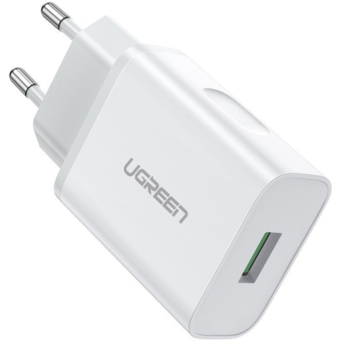 Зарядний пристрій UGREEN CD122 18W 1xUSB-A, QC3.0 Wall Charger White (10133)