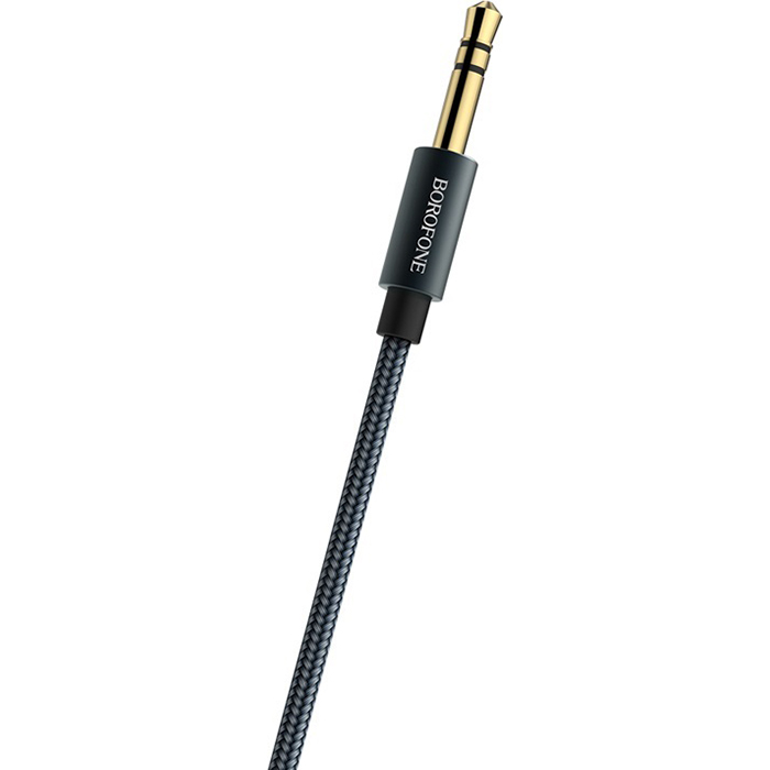 Кабель BOROFONE BL3 Audiolink mini-jack 3.5mm 1м Gray (BL3MG1)