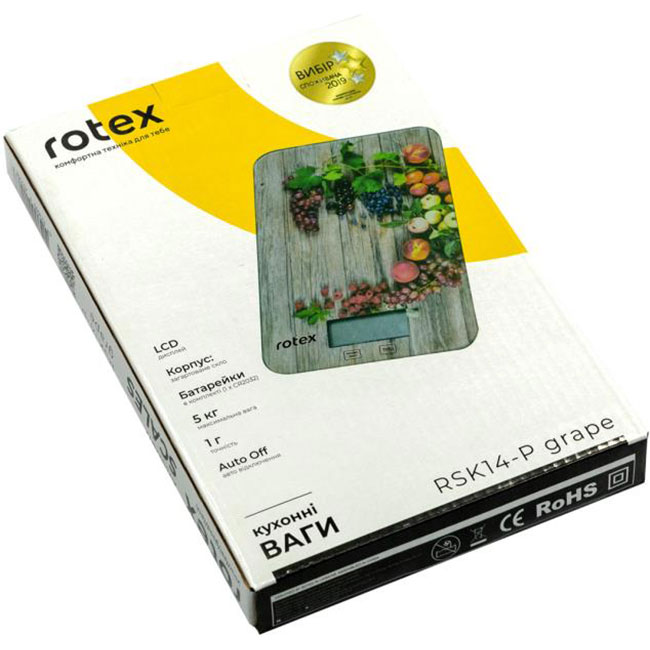 Кухонні ваги ROTEX RSK14-P Grape
