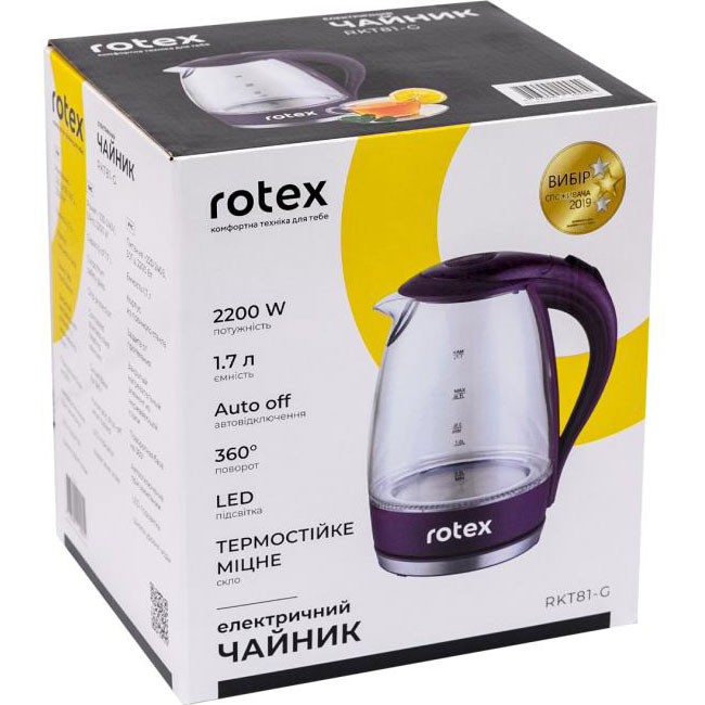 Електрочайник ROTEX RKT81-G