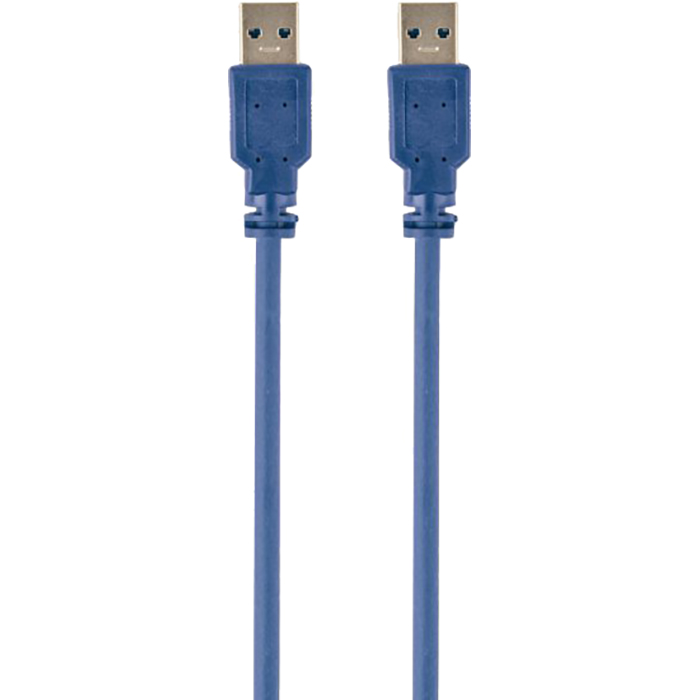 Кабель MAXXTER USB3.0 AM/AM 0.5м Blue (U-AMAM3-0,5M)