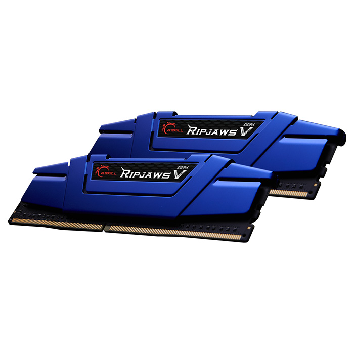 Модуль пам'яті G.SKILL Ripjaws V Steel Blue DDR4 2400MHz 16GB Kit 2x8GB (F4-2400C15D-16GVB)