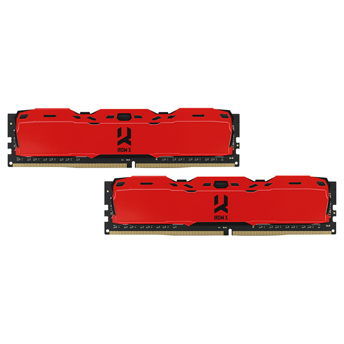 Модуль пам'яті GOODRAM IRDM X Red DDR4 3200MHz 16GB Kit 2x8GB (IR-XR3200D464L16SA/16GDC)