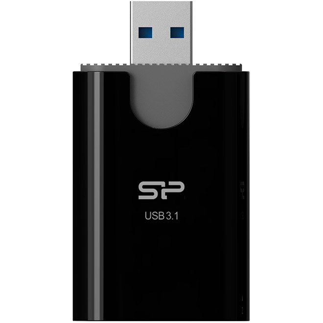 Кардридер SILICON POWER Combo SD/microSD USB3.1 Black (SPU3AT3REDEL300K)