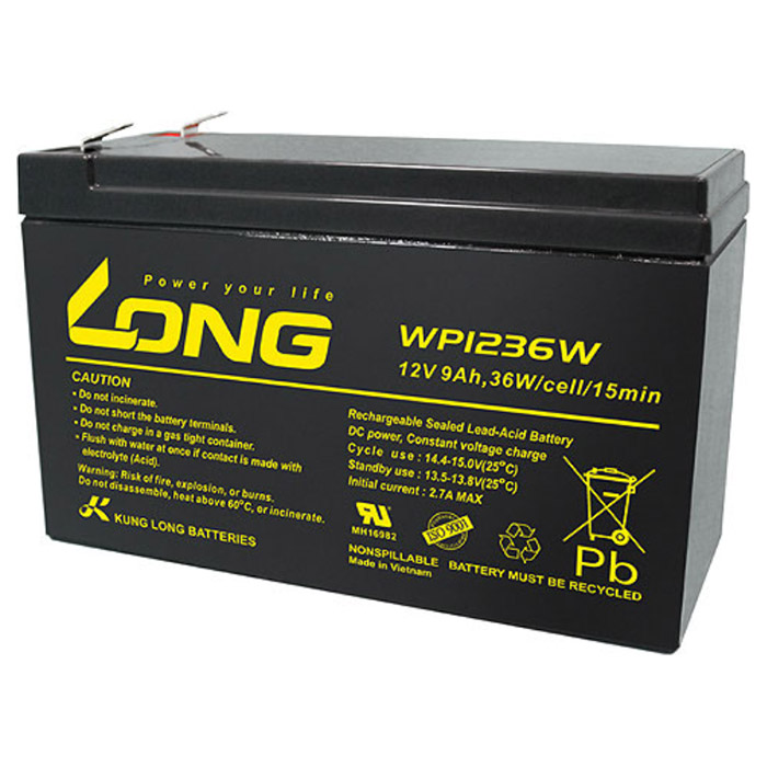 Акумуляторна батарея KUNG LONG WP1236WVO (12В, 9Агод)