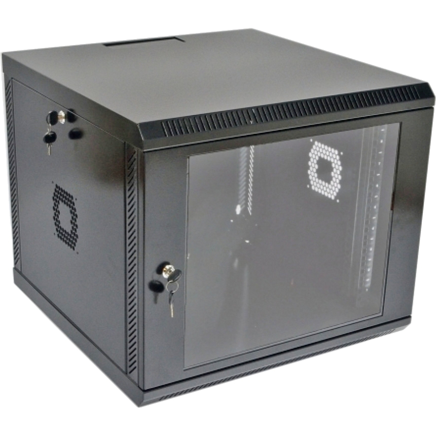 Настінна шафа 19" CMS UA-MGSWA96B (9U, 602x600мм, RAL9005)