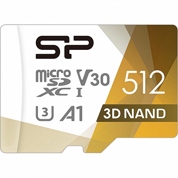 Карта памяти SILICON POWER microSDXC Superior Pro Colorful 512GB UHS-I U3 V30 A1 Class 10 + SD-adapter (SP512GBSTXDU3V20AB)