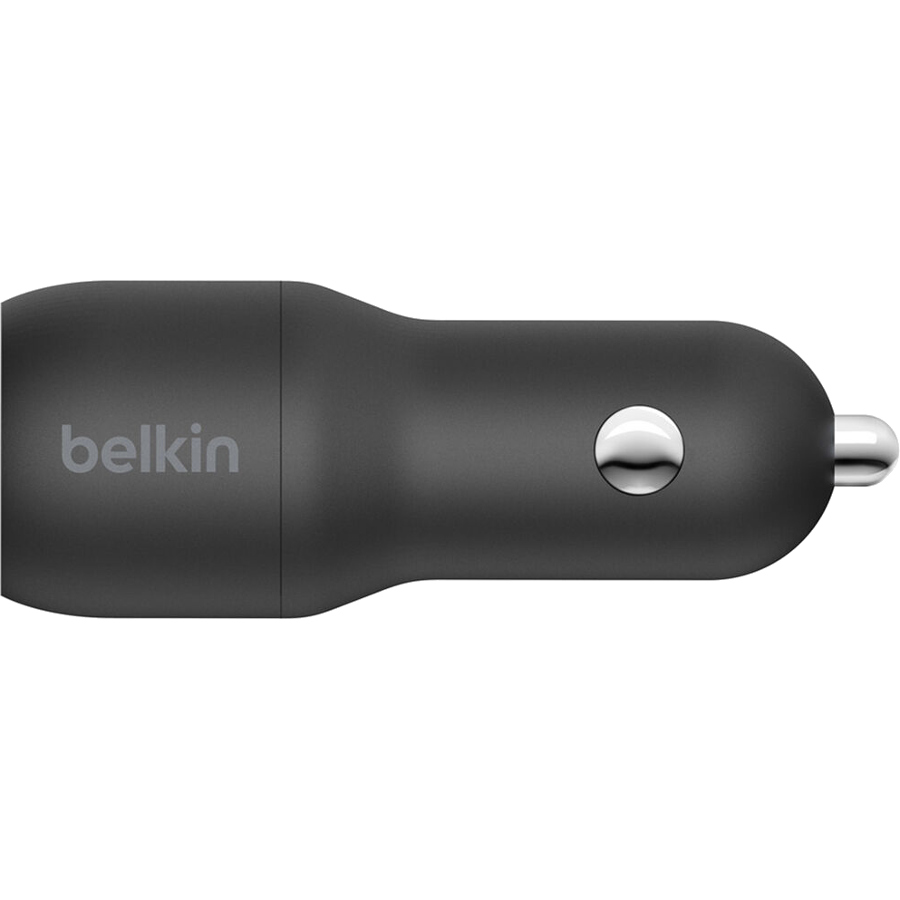 Автомобильное зарядное устройство BELKIN Boost Up Charge Dual USB-A Car Charger 24W Black w/Lightning cable (CCD001BT1MBK)