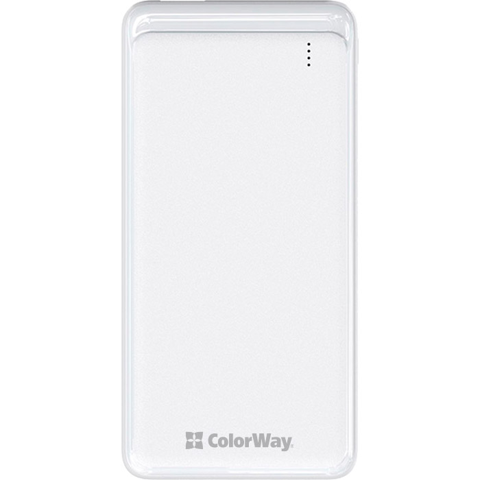Повербанк COLORWAY Slim PD 10000mAh White (CW-PB100LPG3WT-PD)