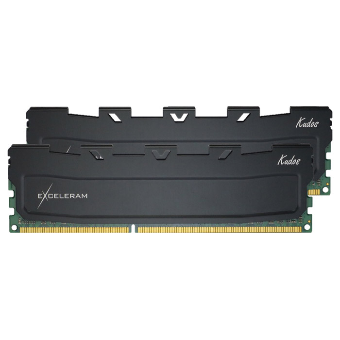 Модуль памяти EXCELERAM Kudos Black DDR3 1600MHz 16GB Kit 2x8GB (EKBLACK3161611AD)