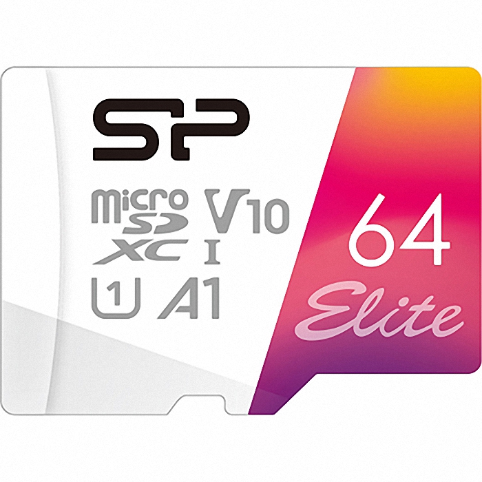 Карта пам'яті SILICON POWER microSDXC Elite 64GB UHS-I V10 A1 Class 10 + SD-adapter (SP064GBSTXBV1V20SP)