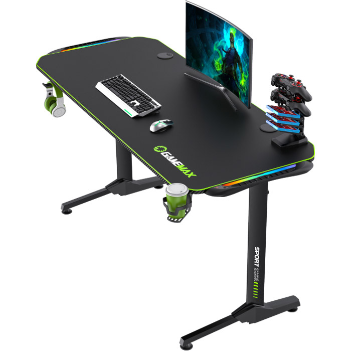 Геймерський стіл GAMEMAX D140 Carbon RGB