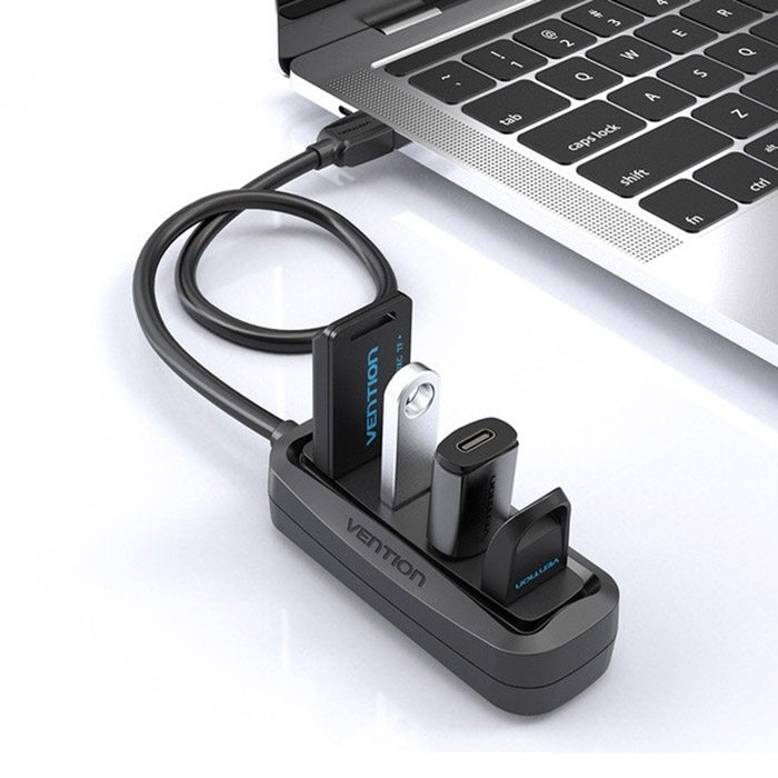 USB-хаб VENTION 4-Port USB 2.0 Black (VAS-J43-B015)