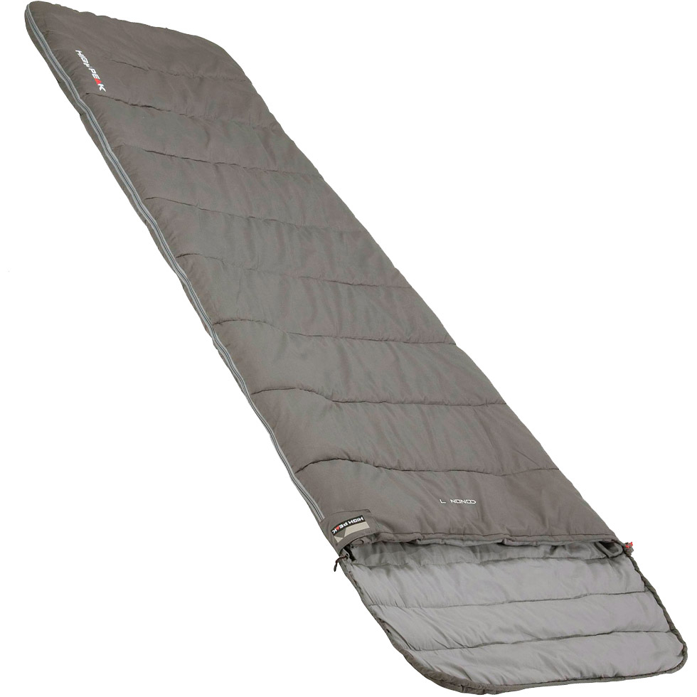 Спальный мешок HIGH PEAK Conon 7 (11°C/7°C) Gray/Light Gray Left (21247)