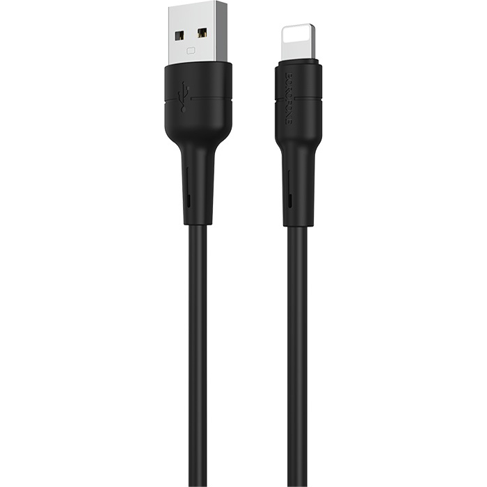 Кабель BOROFONE BX30 Silicone Charging Data Cable for Lightning 1м Black